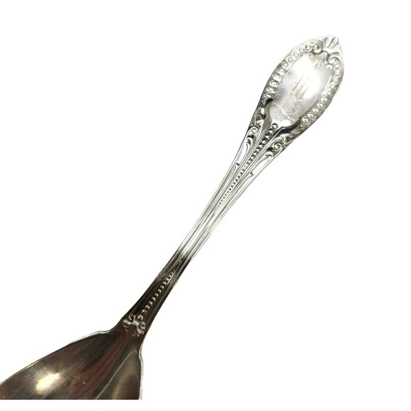Sterling Silver Berry Spoon William Gale & Son Italian 1860 Monogram CR53 - Picture 3 of 11